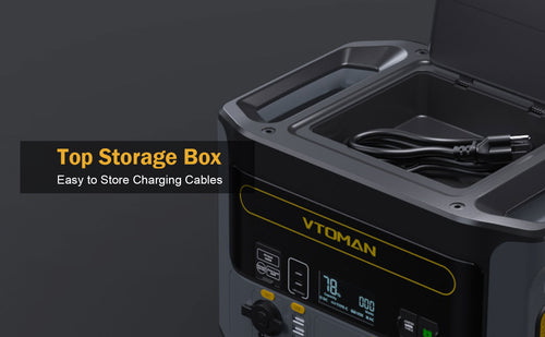 top storage box-easy to store charging cables