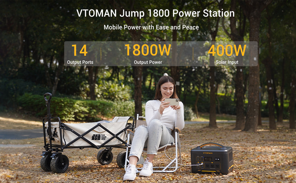 VTOMAN JUMP 1800 Port Power Station-1548Wh-1800W