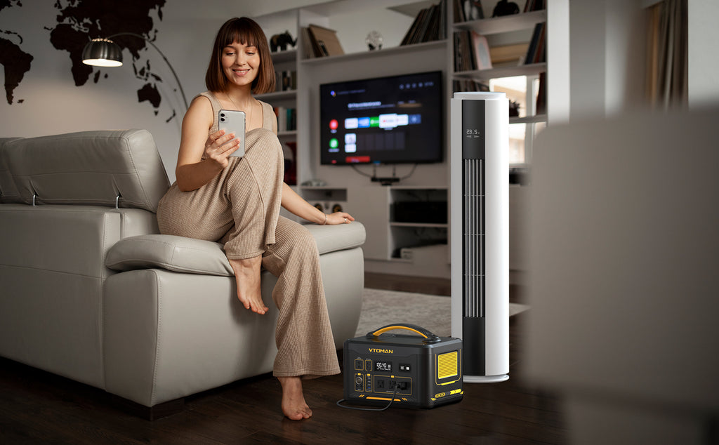 keep you cool on hot summer days with VTOMAN power station