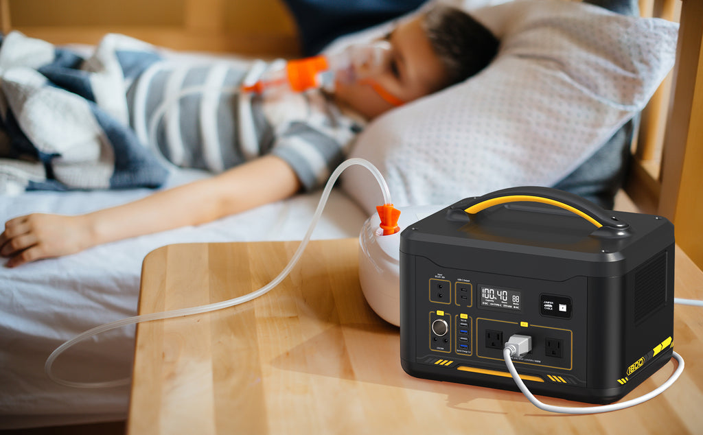 recarga la máquina CPAP, dormir bien está garantizado