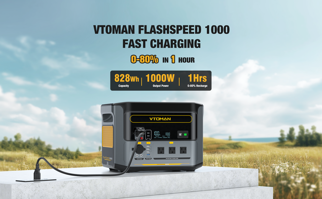 Flashspeed 1000 power station-1000W output & 828Wh capacity