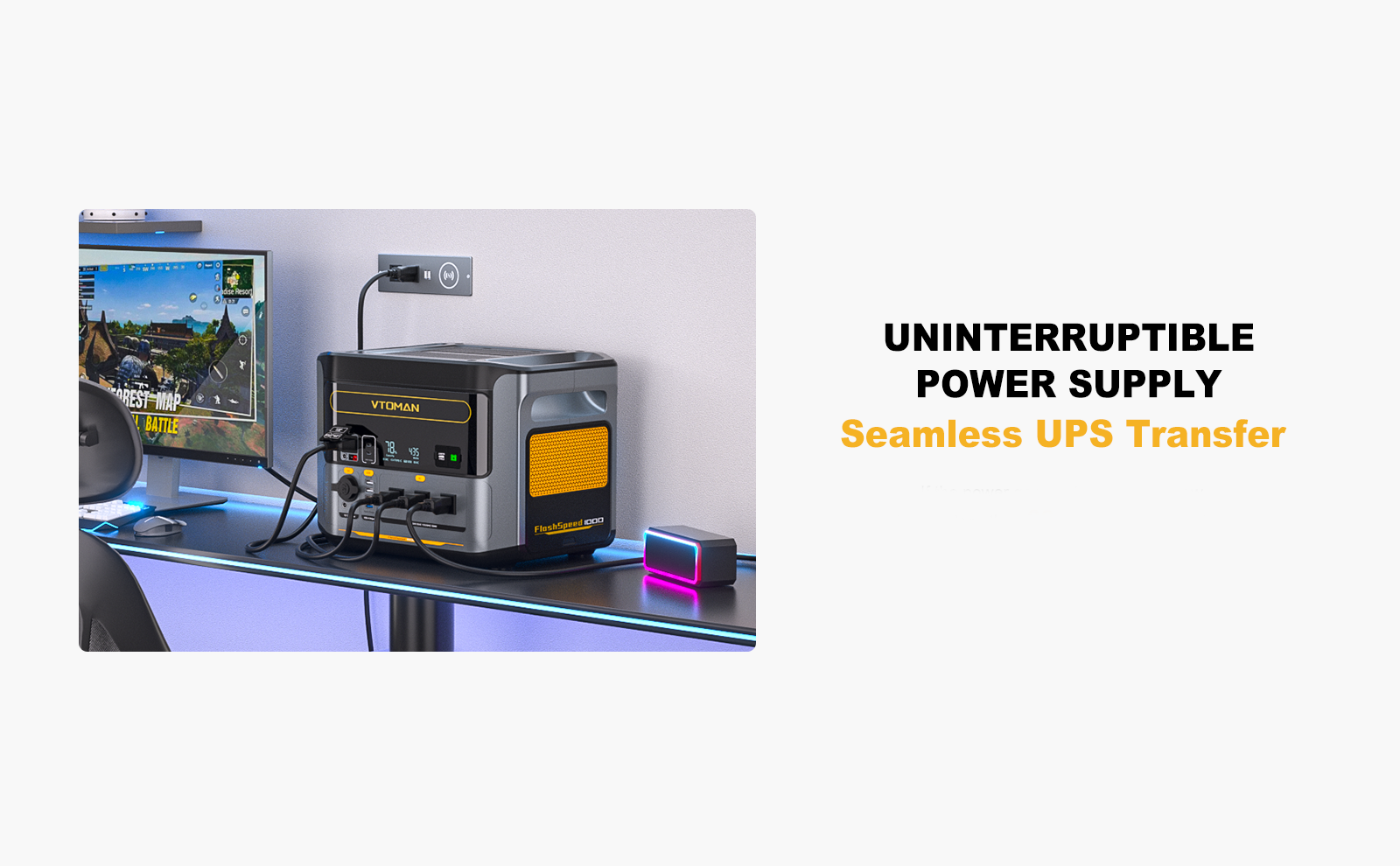 UPS Function: Ultra-fast home backup switchover