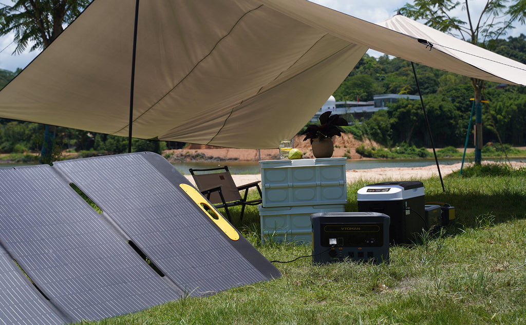 El panel solar es una excelente solución para garantizar un suministro de energía confiable para acampar.