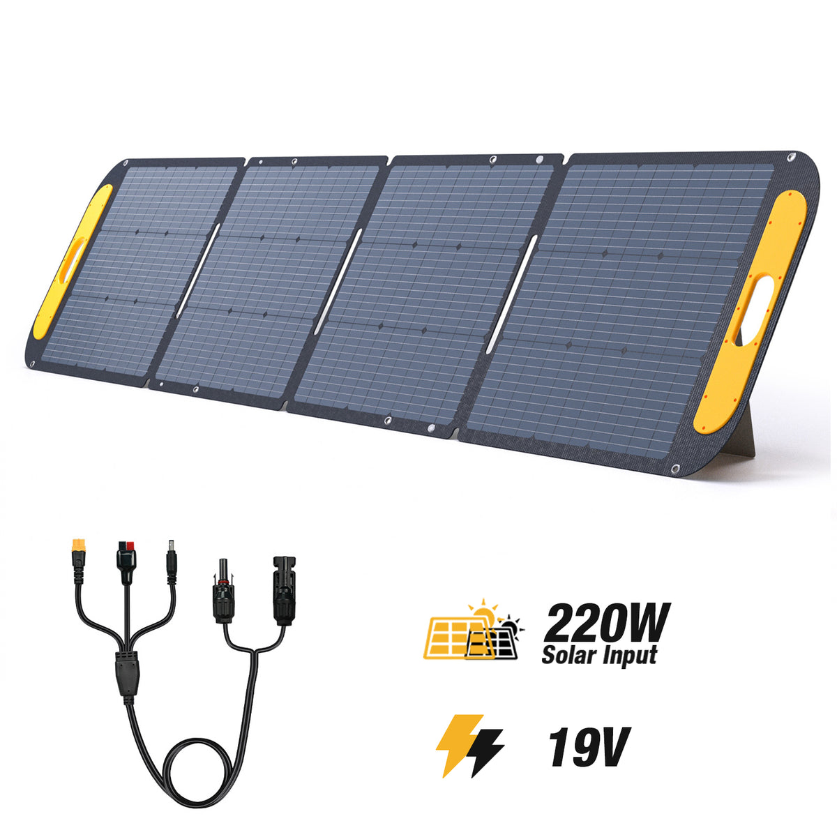 VTOMAN 220W 19v-50V solar panel