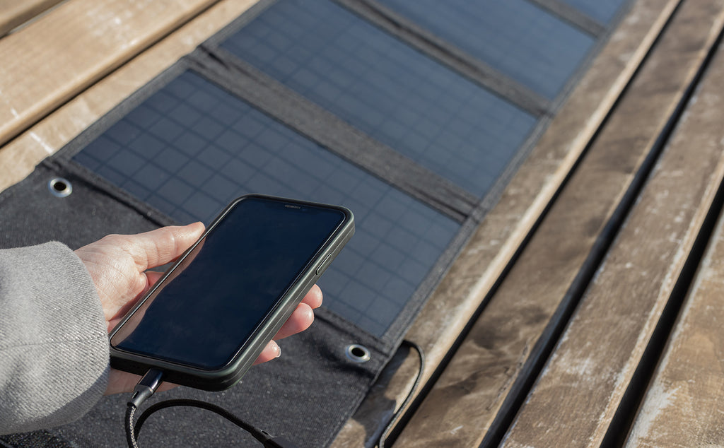 Solar phone chargers convert energy from the sun into electricity to power up your mobile phone.