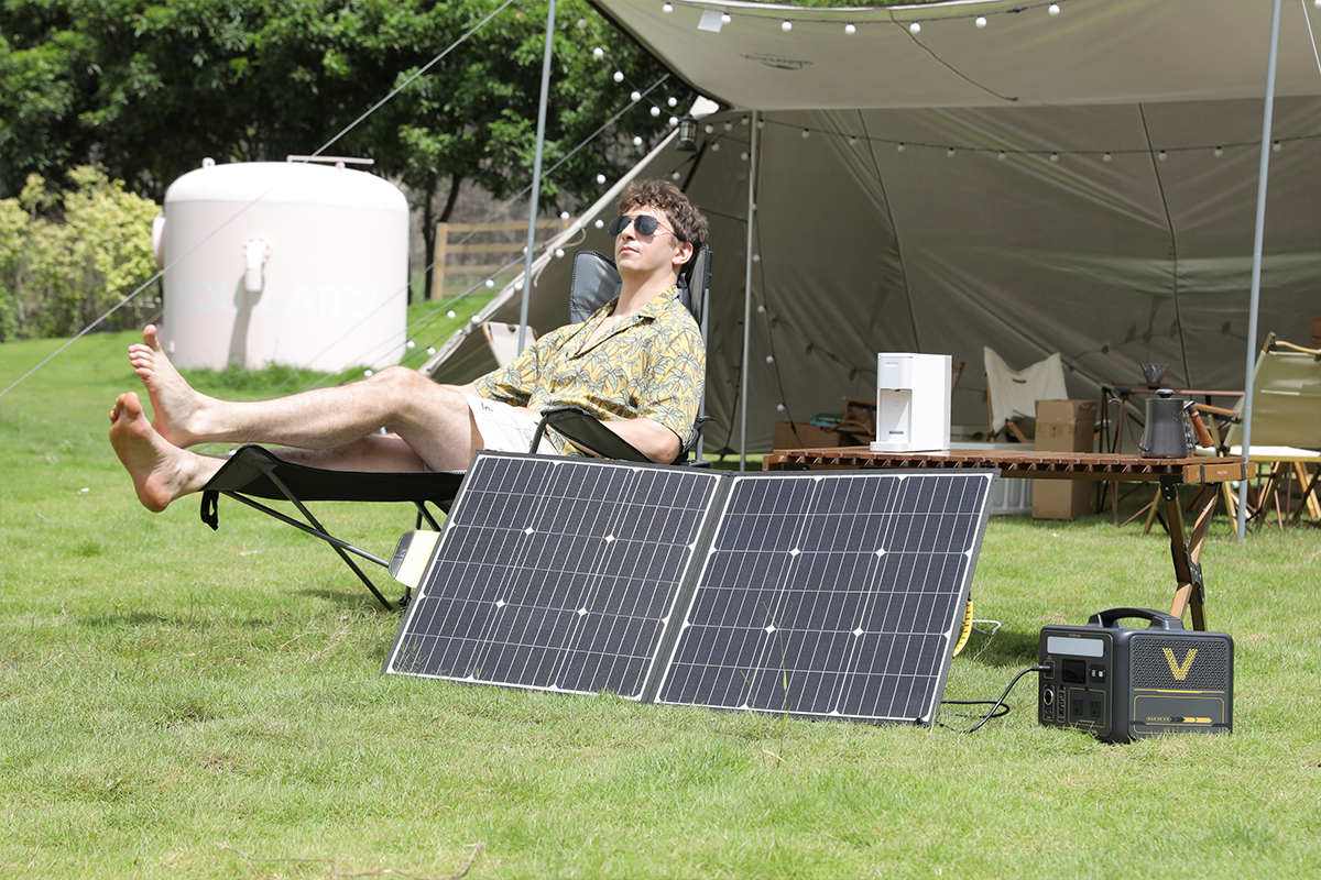 Using the VTOMAN Solar Generator for Outdoor Camping