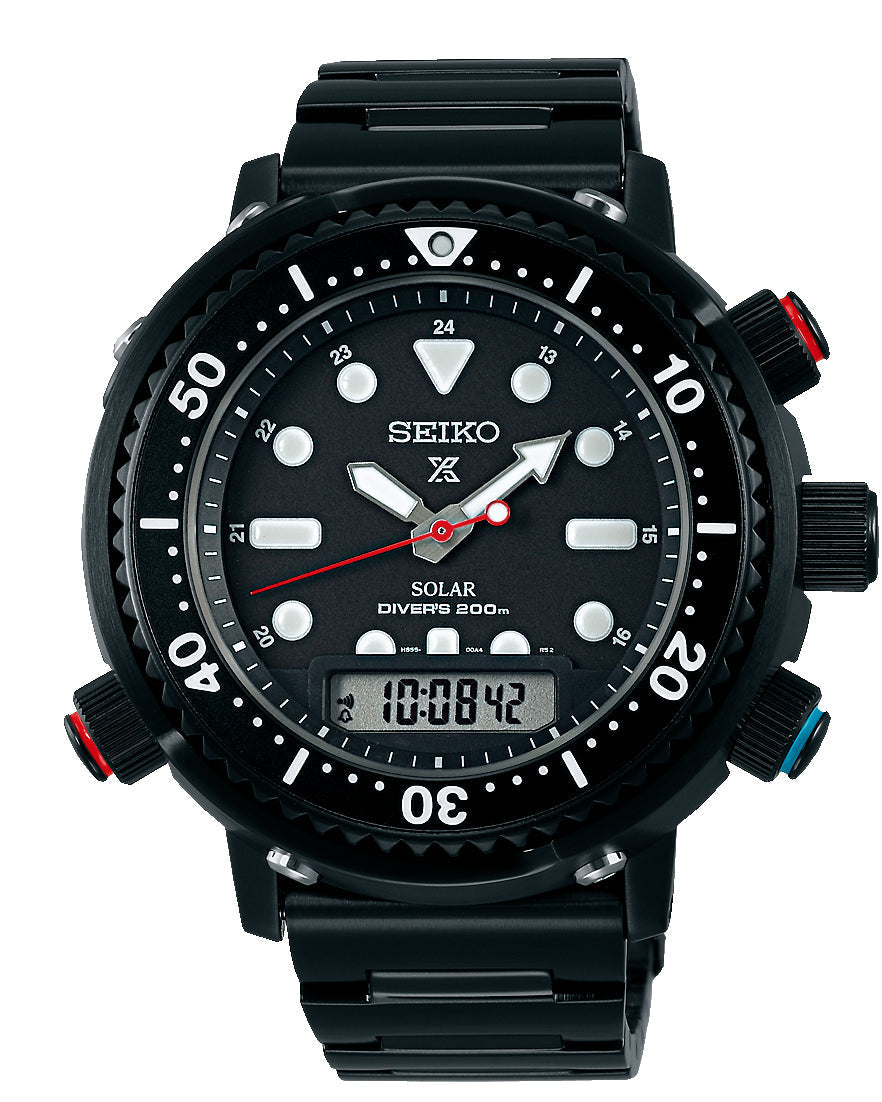 Seiko Prospex Hybrid Diver 40th Anniversary Limited Edition Black Men' –  Watches Galore