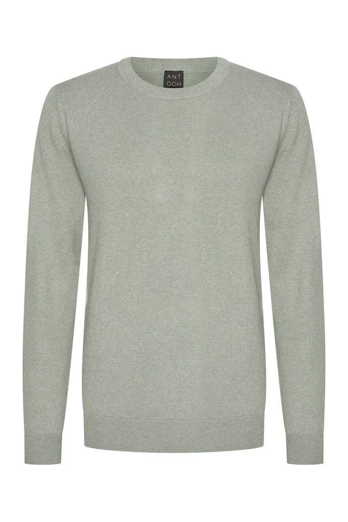 Organic Pima Cotton Cashmere Sweater, grey