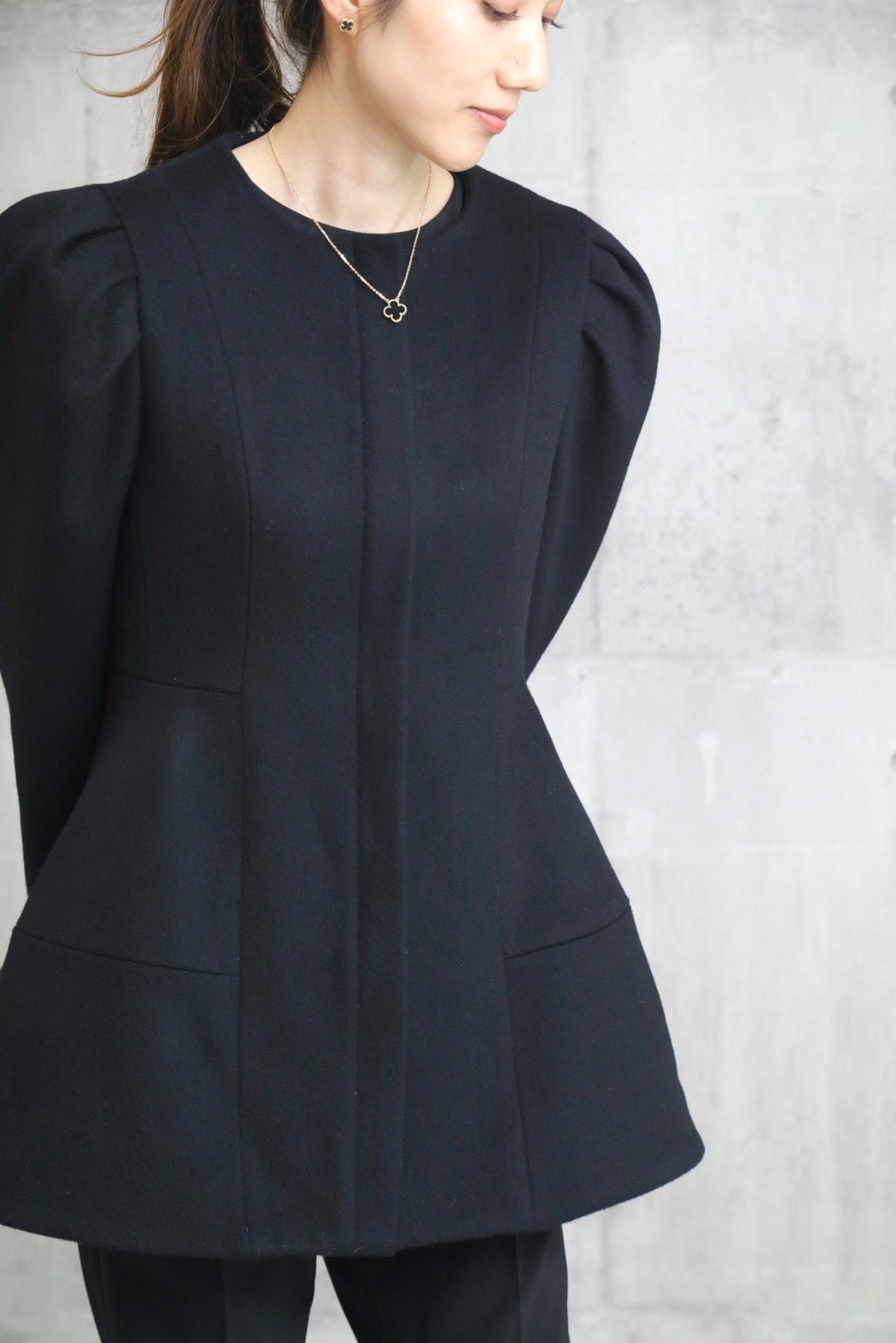 em. エムドット Peplum Jacket ペプラムジャケット 新品 ヨリ