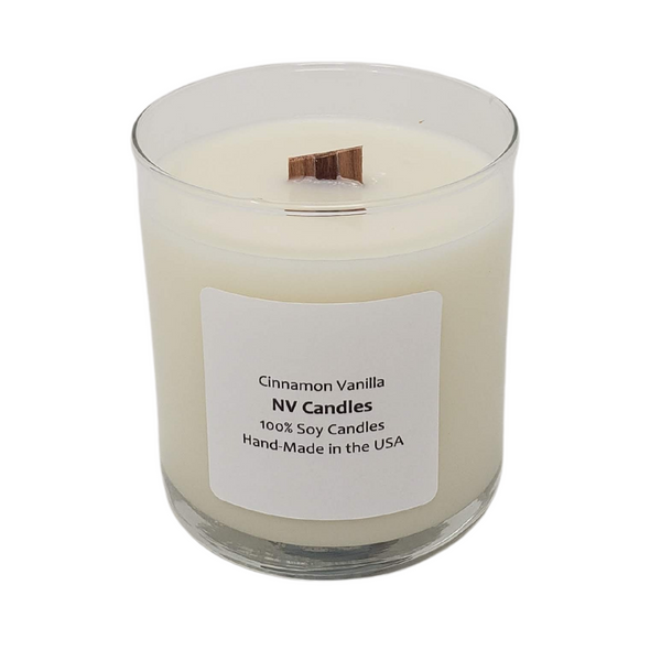 9oz Tumbler - Wood Wick - Clear Straight Sided – NV Candles