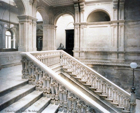 Staircase looking towards main hall