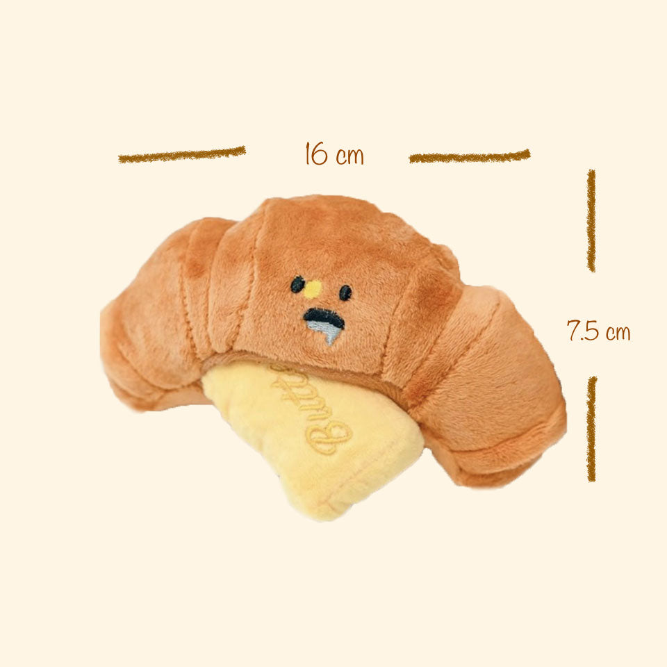 stuffed croissant toy