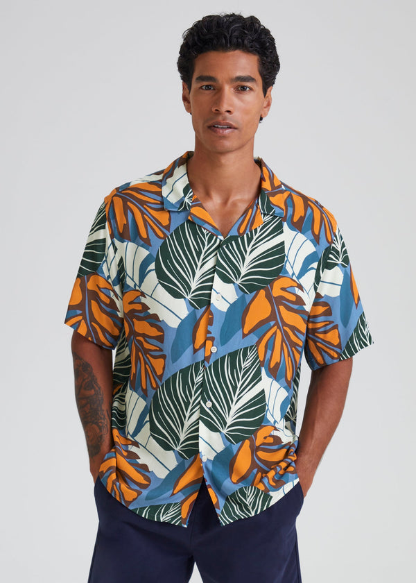 Men's Short Sleeve Hawaiian Shirt in Nimi Kam