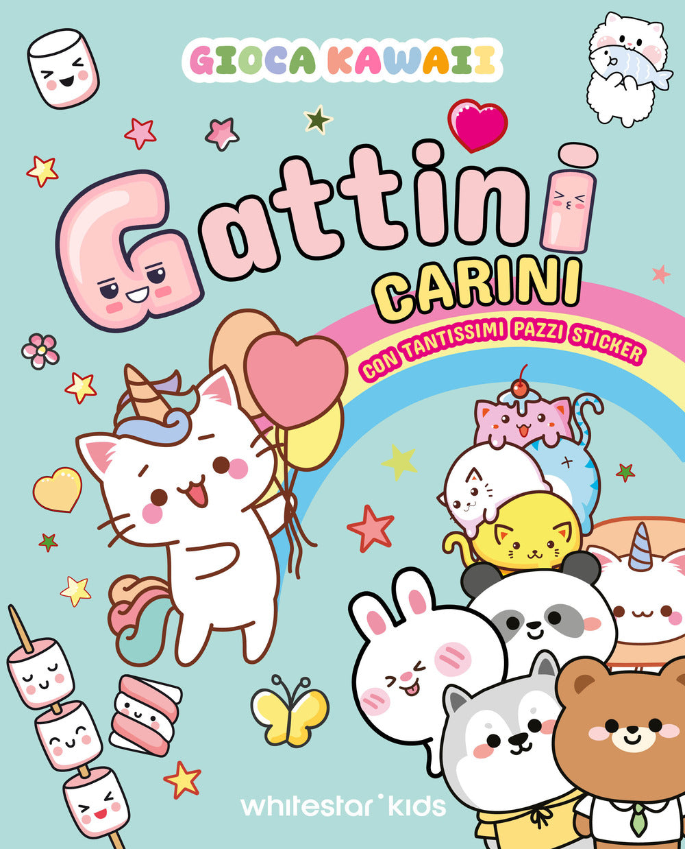 Gioca kawaii. Gattini carini. Con tantissimi pazzi stickers - Giunti al punto product image