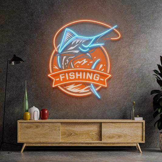 Predator Fishing LED Neon Sign Light Pop Art – Neonzastudio