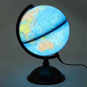 Globe lumineux des animaux