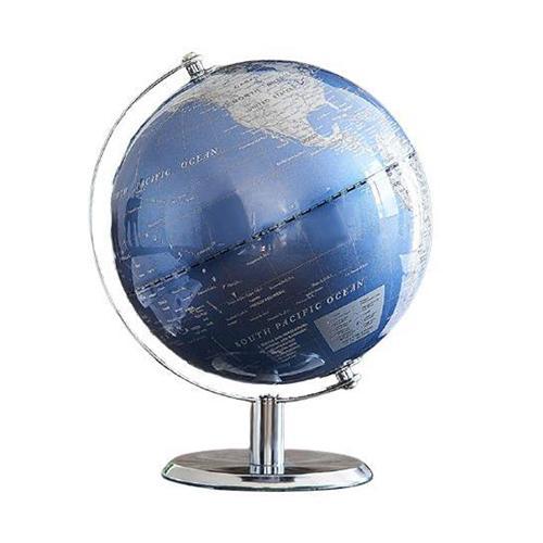 Globe non lumineux en anglais vision argent métalisé de Atmosphere dans  Globe Terrestre Marin sur Art déco marin