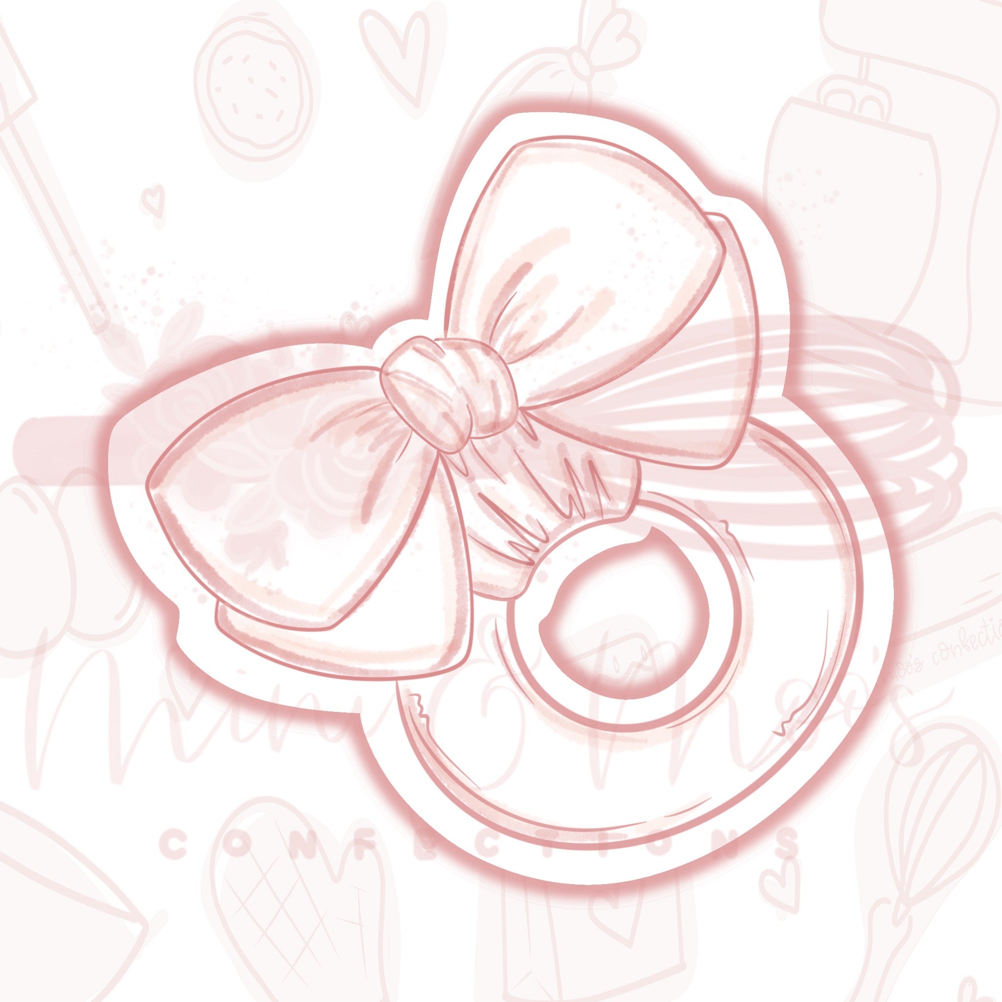 Boho Bow Rattle Cookie Cutter