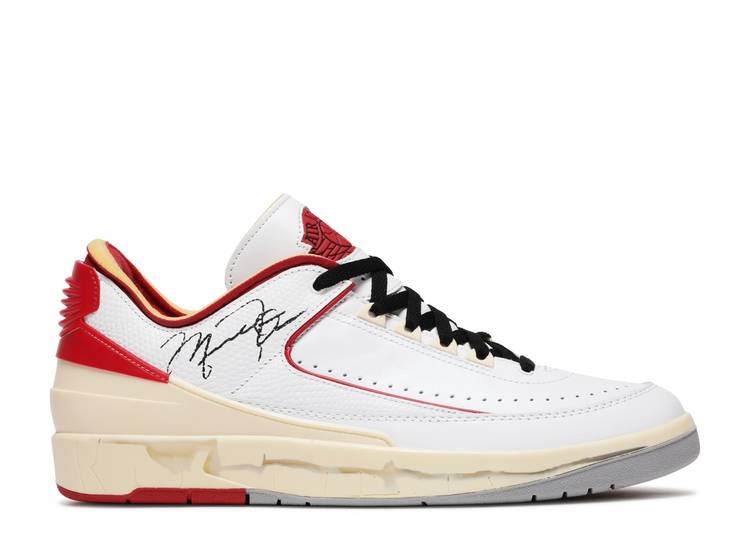 air jordan 2 low white red