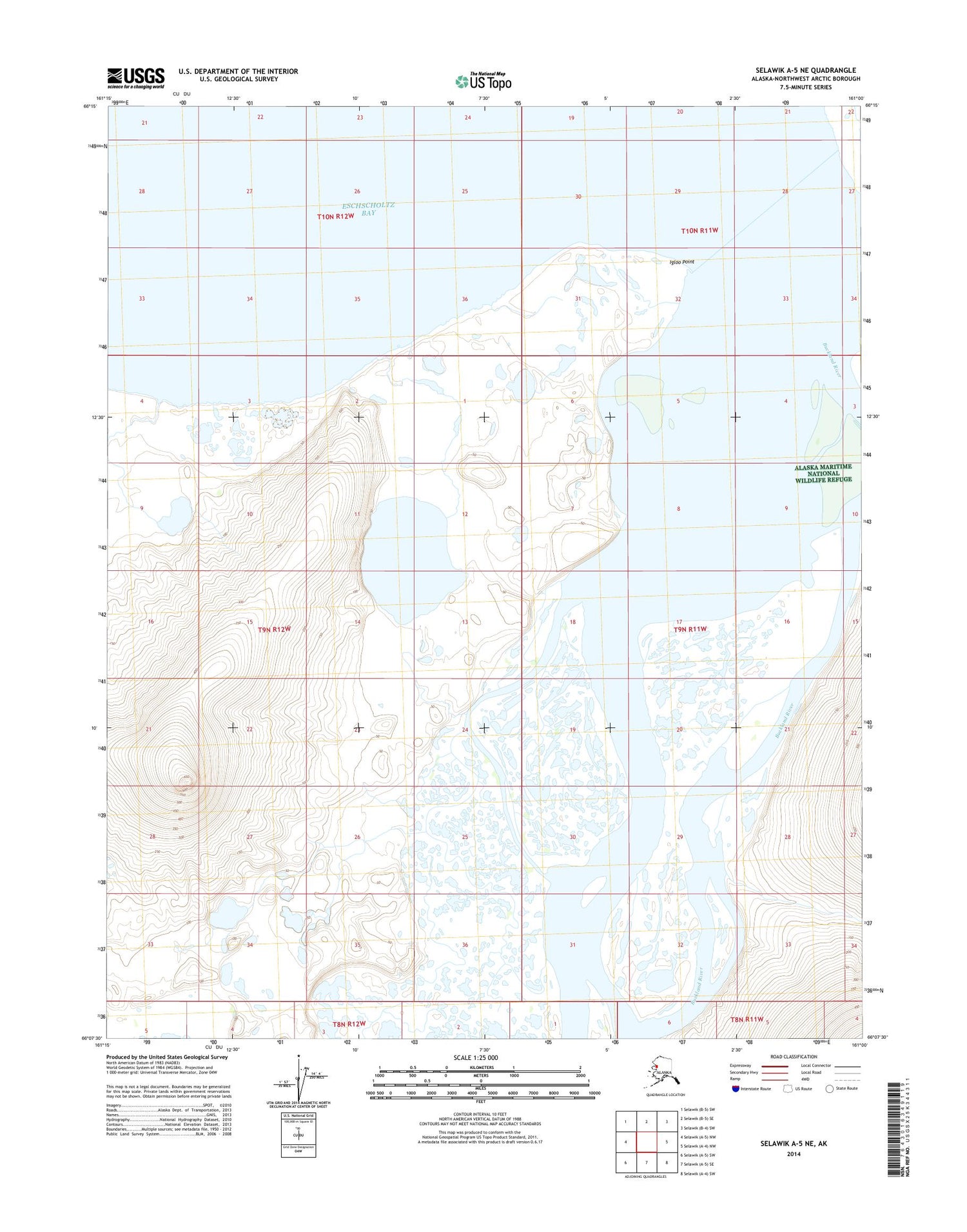 Selawik A 5 Ne Alaska Us Topo Map Mytopo Map Store 4552