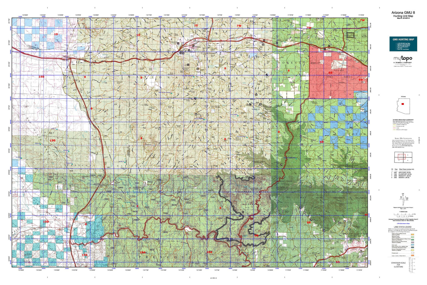 Arizona GMU 8 Map Image