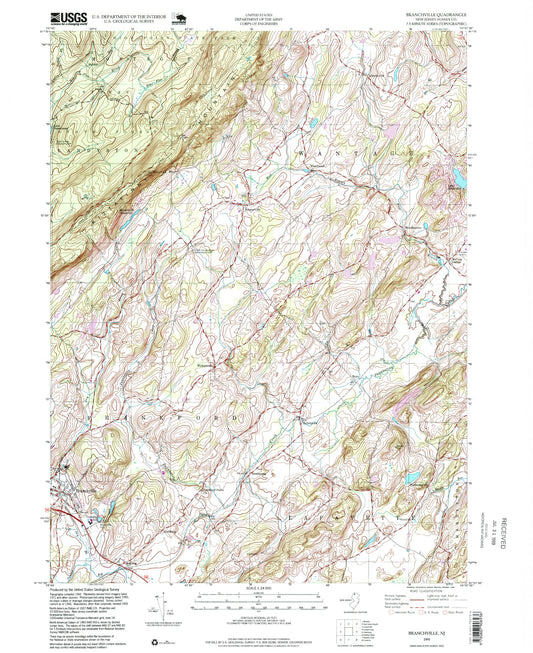 Classic USGS Long Branch New Jersey 7.5'x7.5' Topo Map – MyTopo Map Store