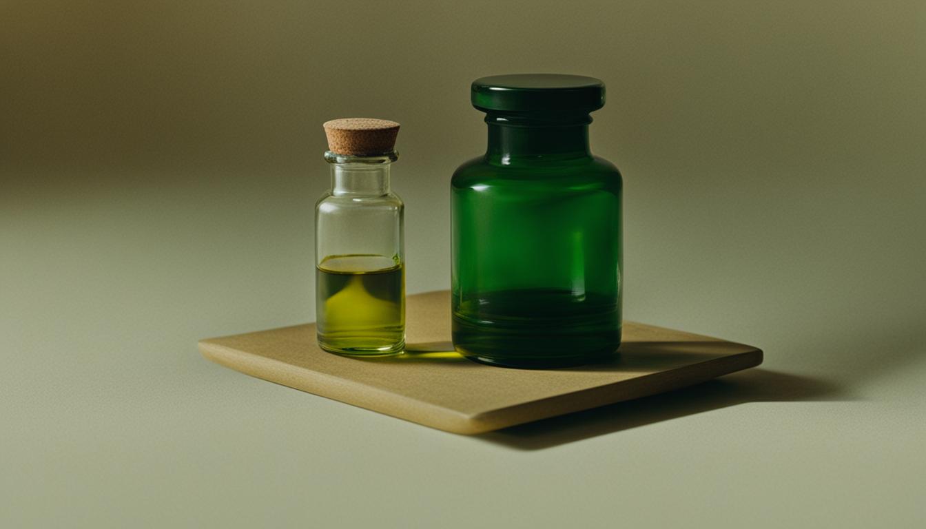 a small bottle of CBD oil