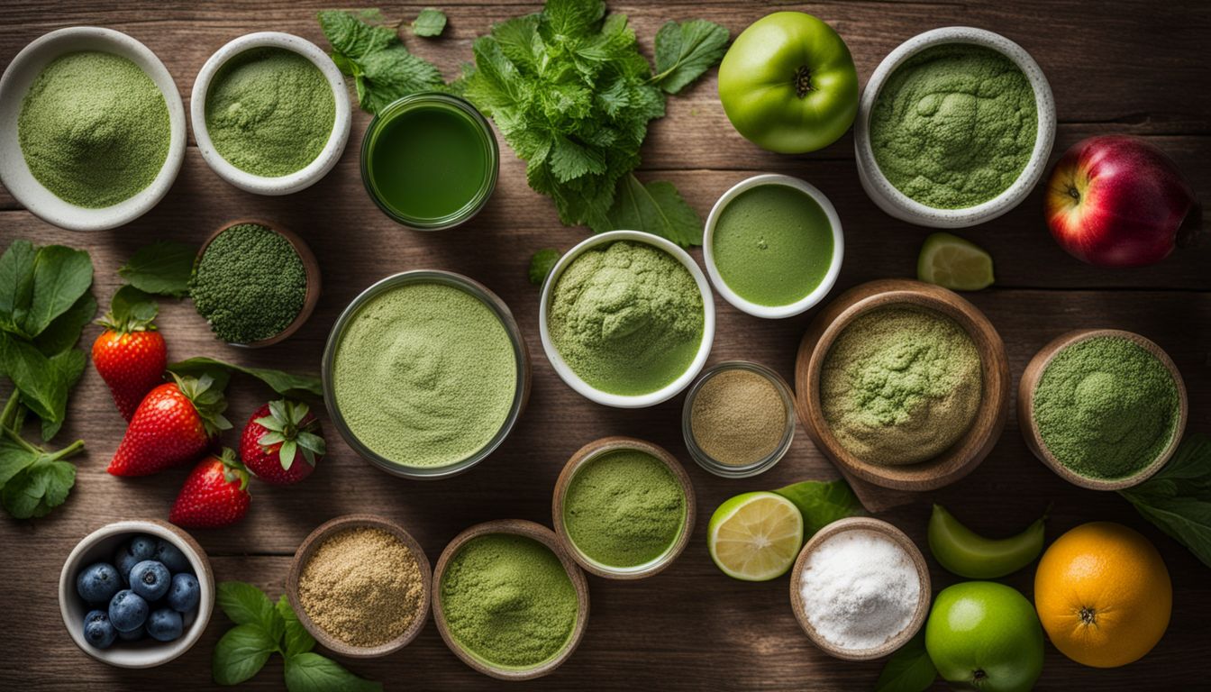 various powdered veggies