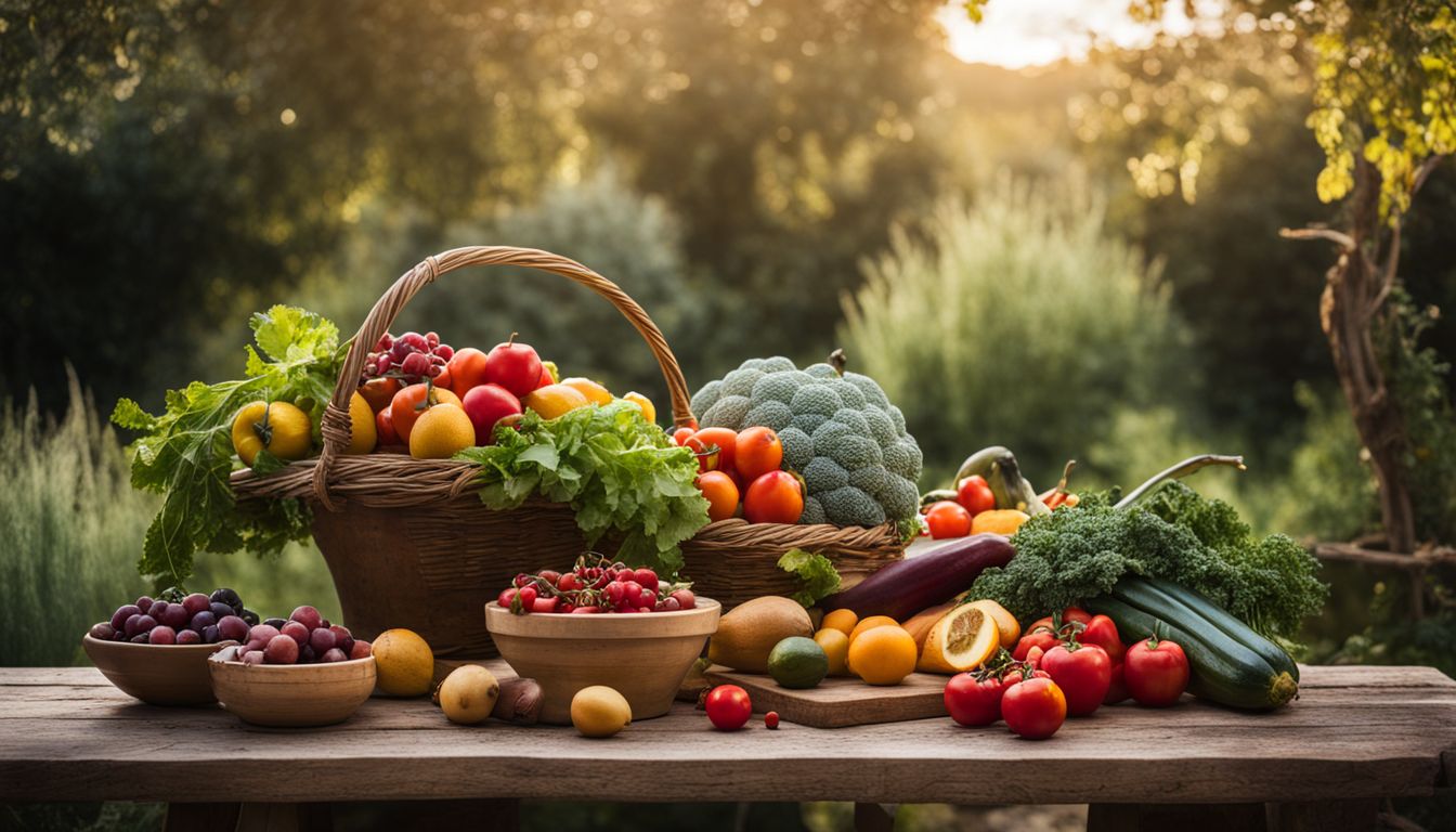 Mediterranean fruits and veggies