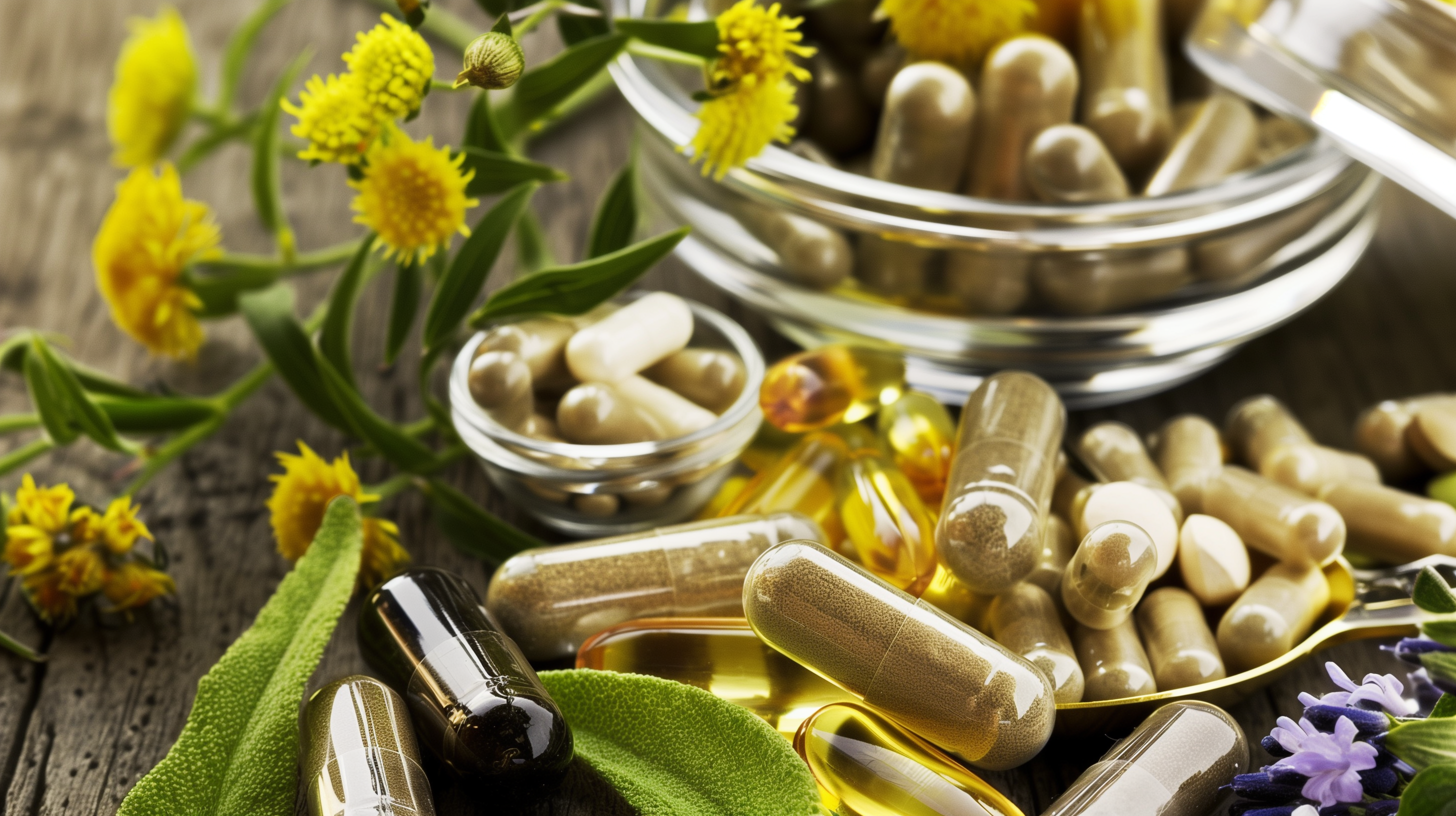 herbs and capsules herbal supplements