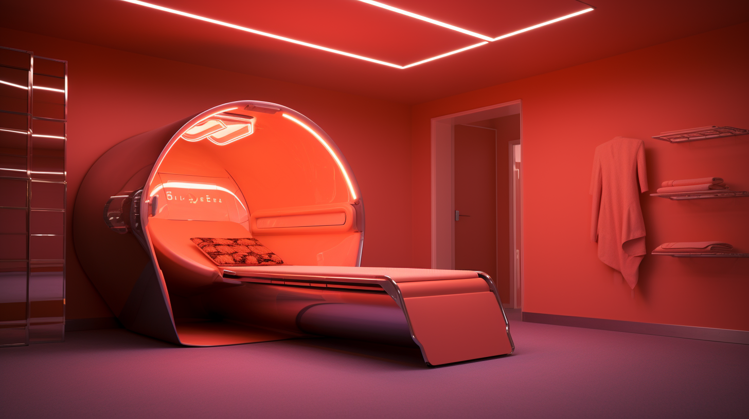 red light therapy room