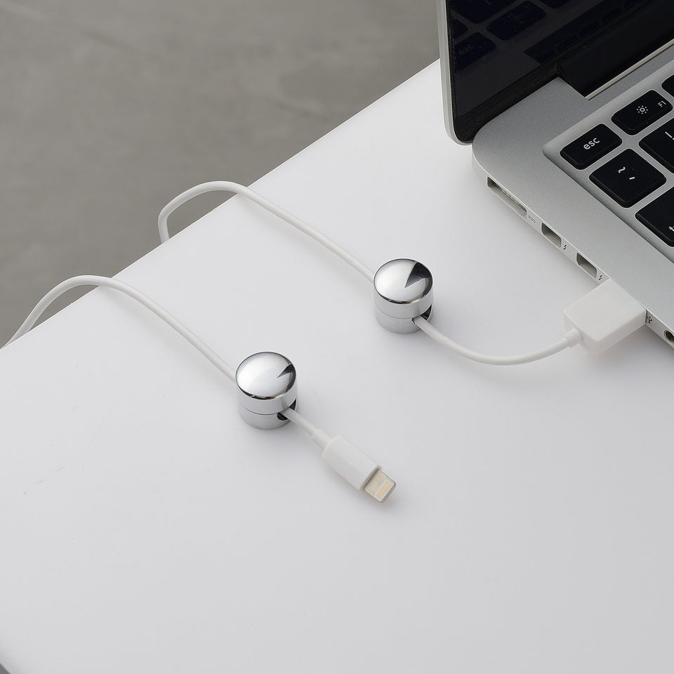 Leather Cord Organizers, Phone Cord Holder, Cable Management for Desk, Wire  Organizer - Jasper's Curiosity