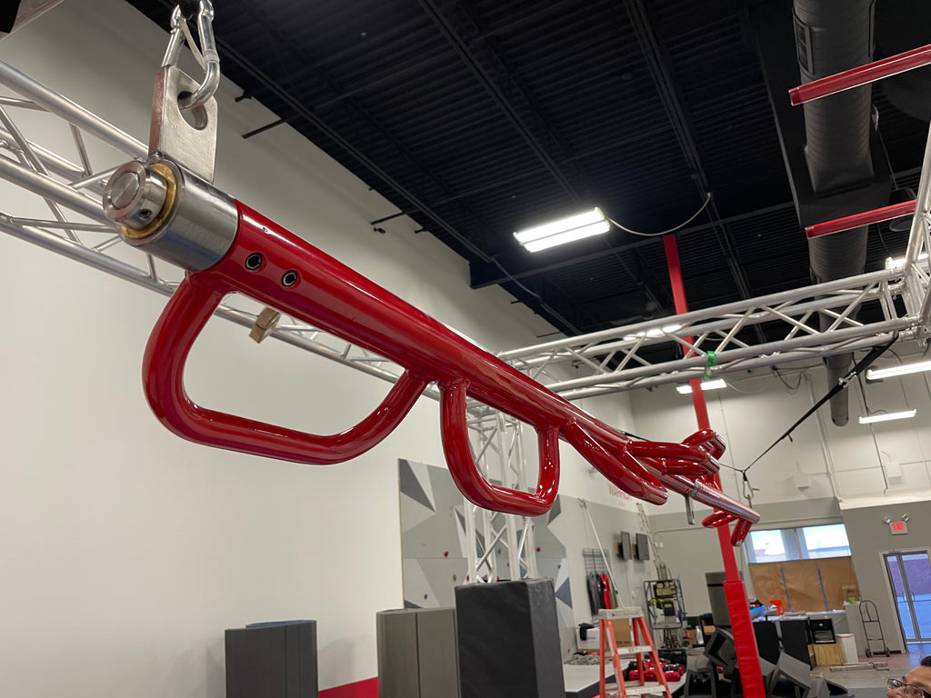 Fully assembled twister bar installed at the Midwest Warrior Academy.