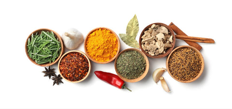A gourmet spice collection