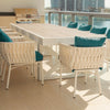 Dynasty Mega Dining Table with Parsons Leg