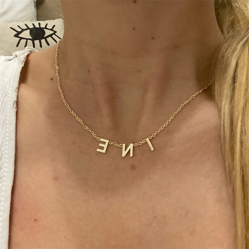 individual letter name necklace