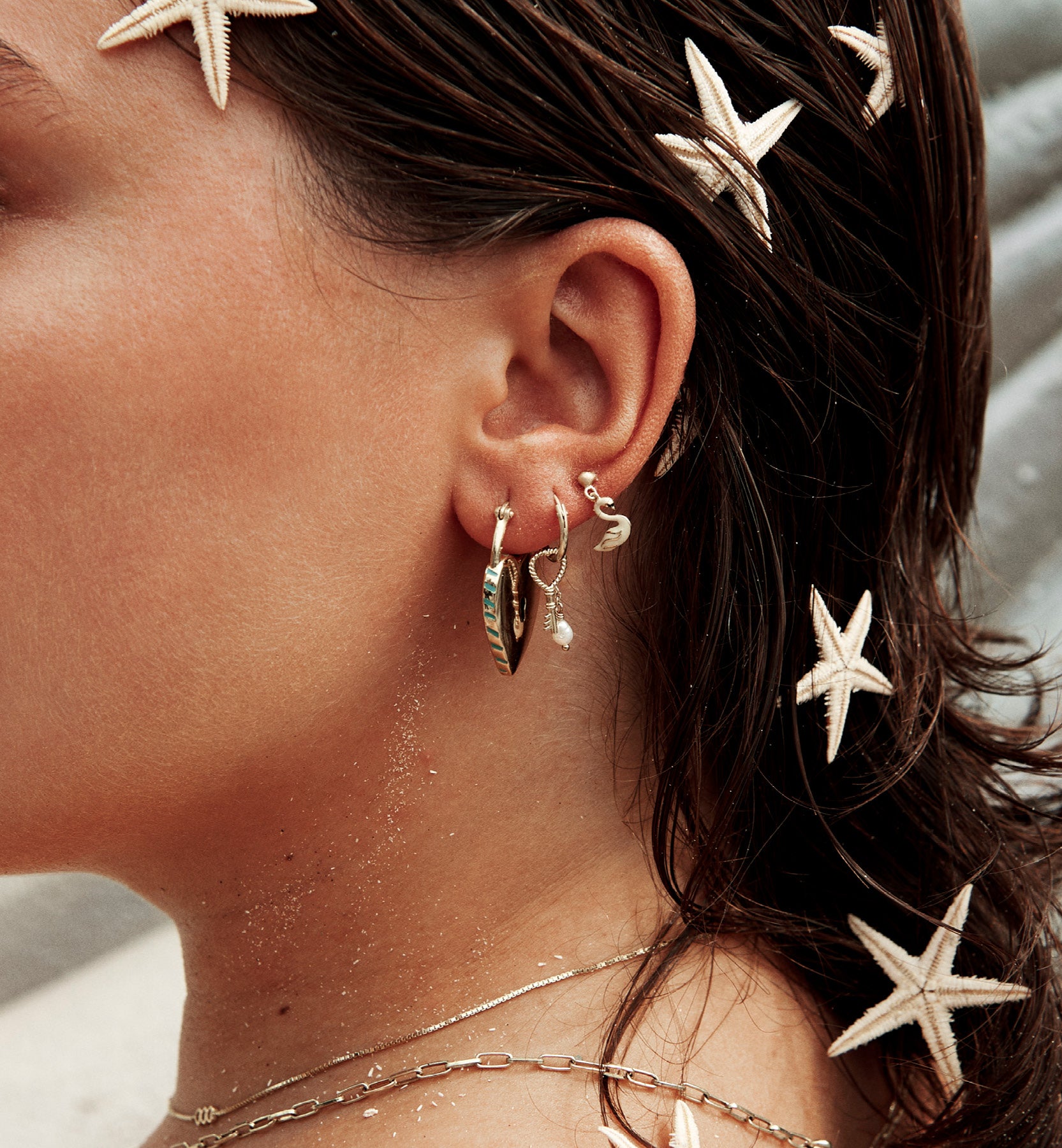 of Hoop Earrings Silver Plated | Jewellery | Anna + Nina