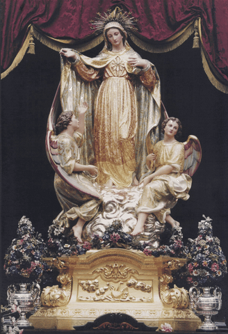 The statue of Our Lady Star of the Sea venerated in the church of Sliema, Malta