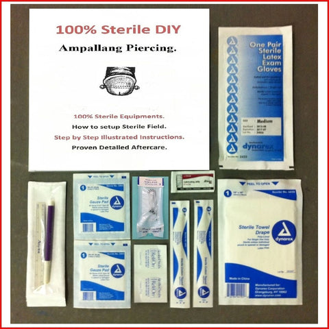 DIY Sterilized 10g PA Piercing Kit. – xtc-jewelry