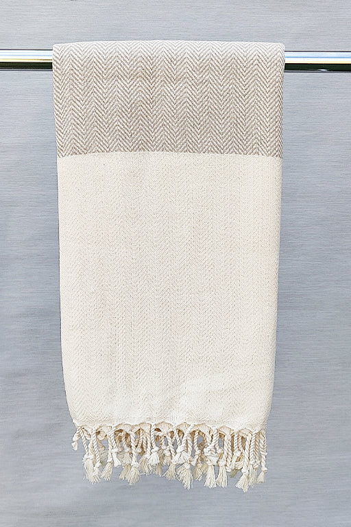 Billede af Montreal Hamam sildeben beige - 50*100cm