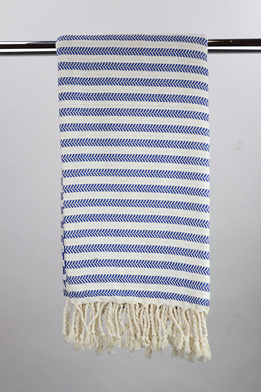 Billede af Hamam Single stripe blå - 50 * 100 cm