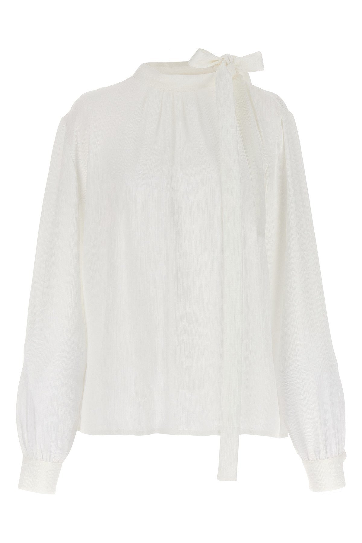 Givenchy Women Jacquard Logo Shirt In White