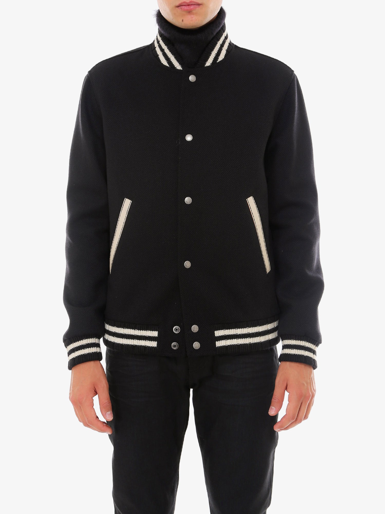 Shop Saint Laurent Man  Man Black Jackets