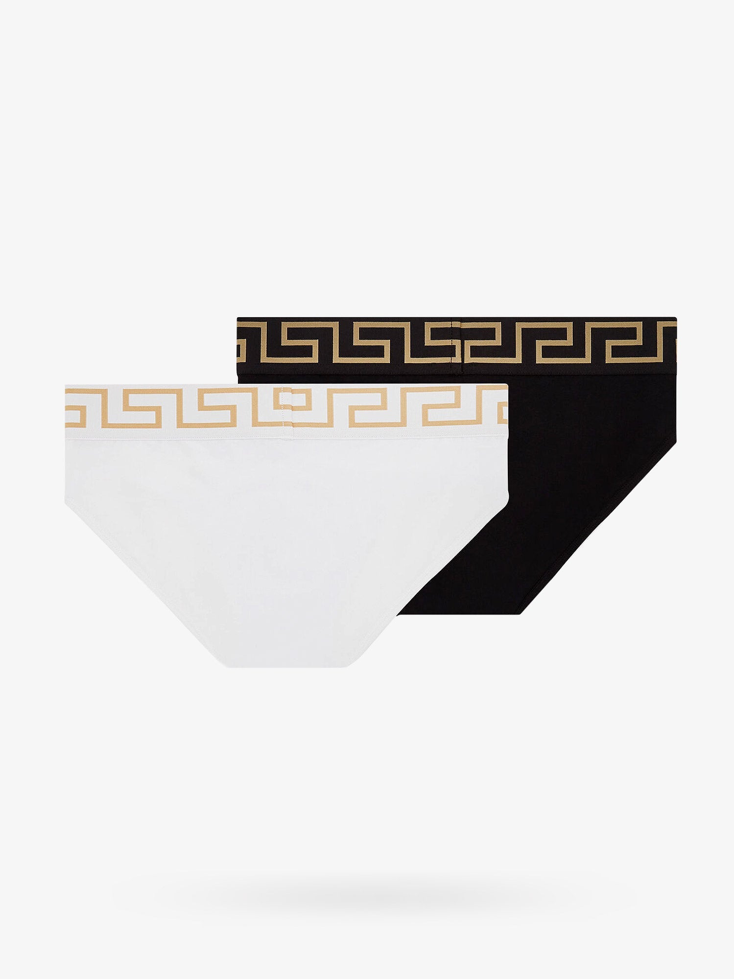 Shop Versace Man Slip Man Black Underwear