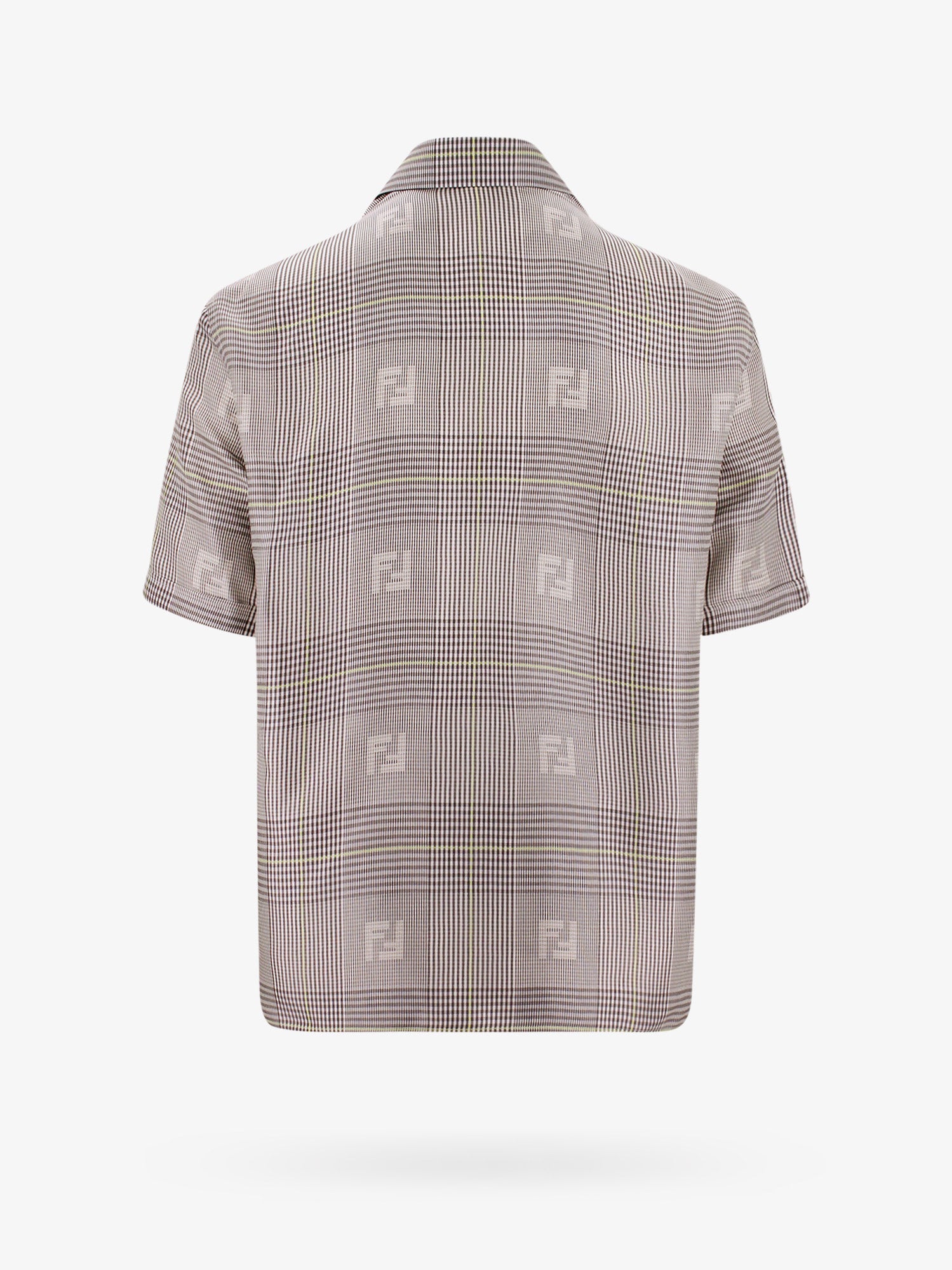 Shop Fendi Man Shirt Man Grey Shirts In Gray