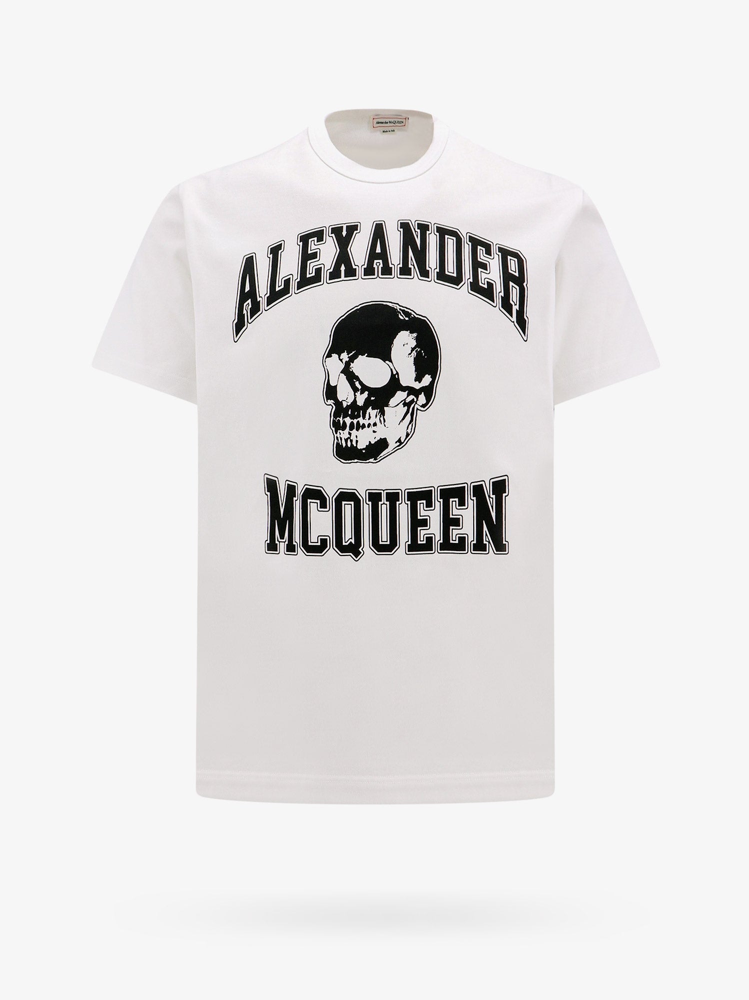 Alexander Mcqueen Man T-shirt Man White T-shirts In Neutral