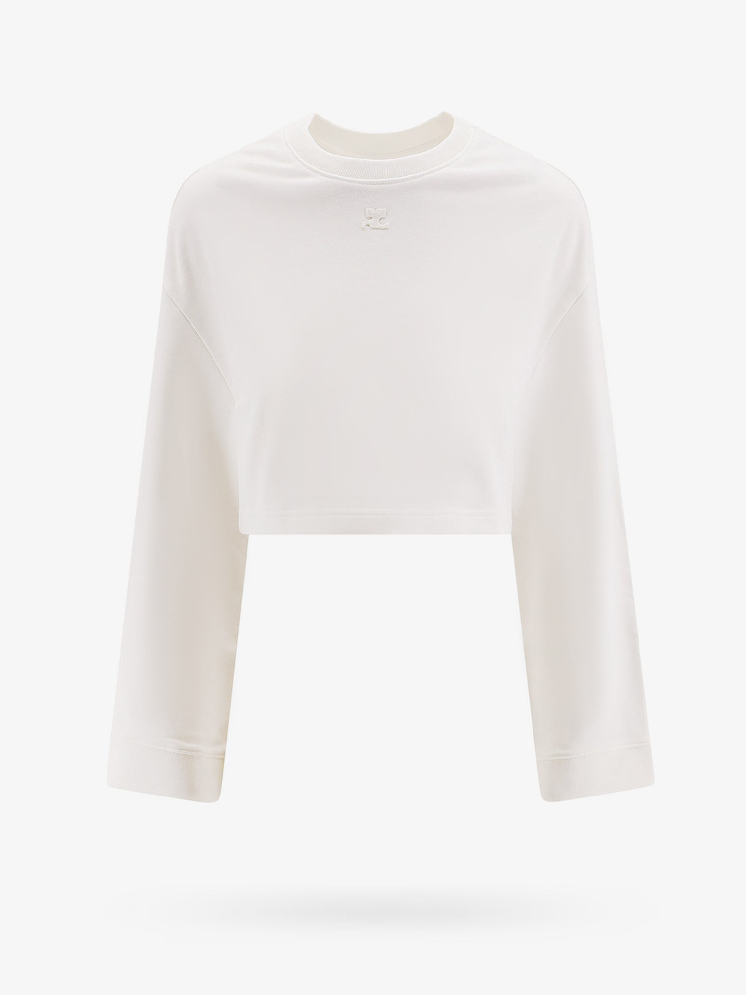 Shop Courrèges Courreges Woman Sweatshirt Woman White Sweatshirts