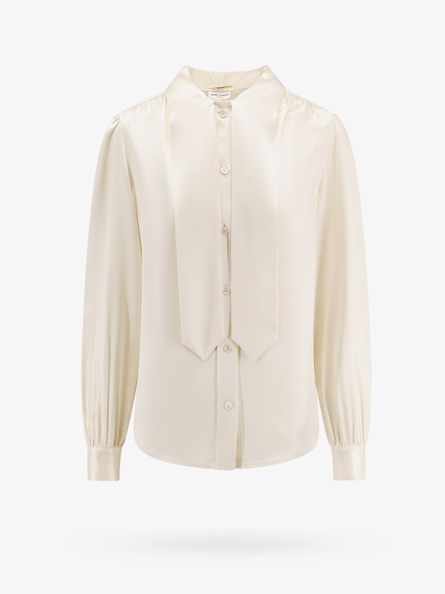 Shop Saint Laurent Woman Shirt Woman White Shirts