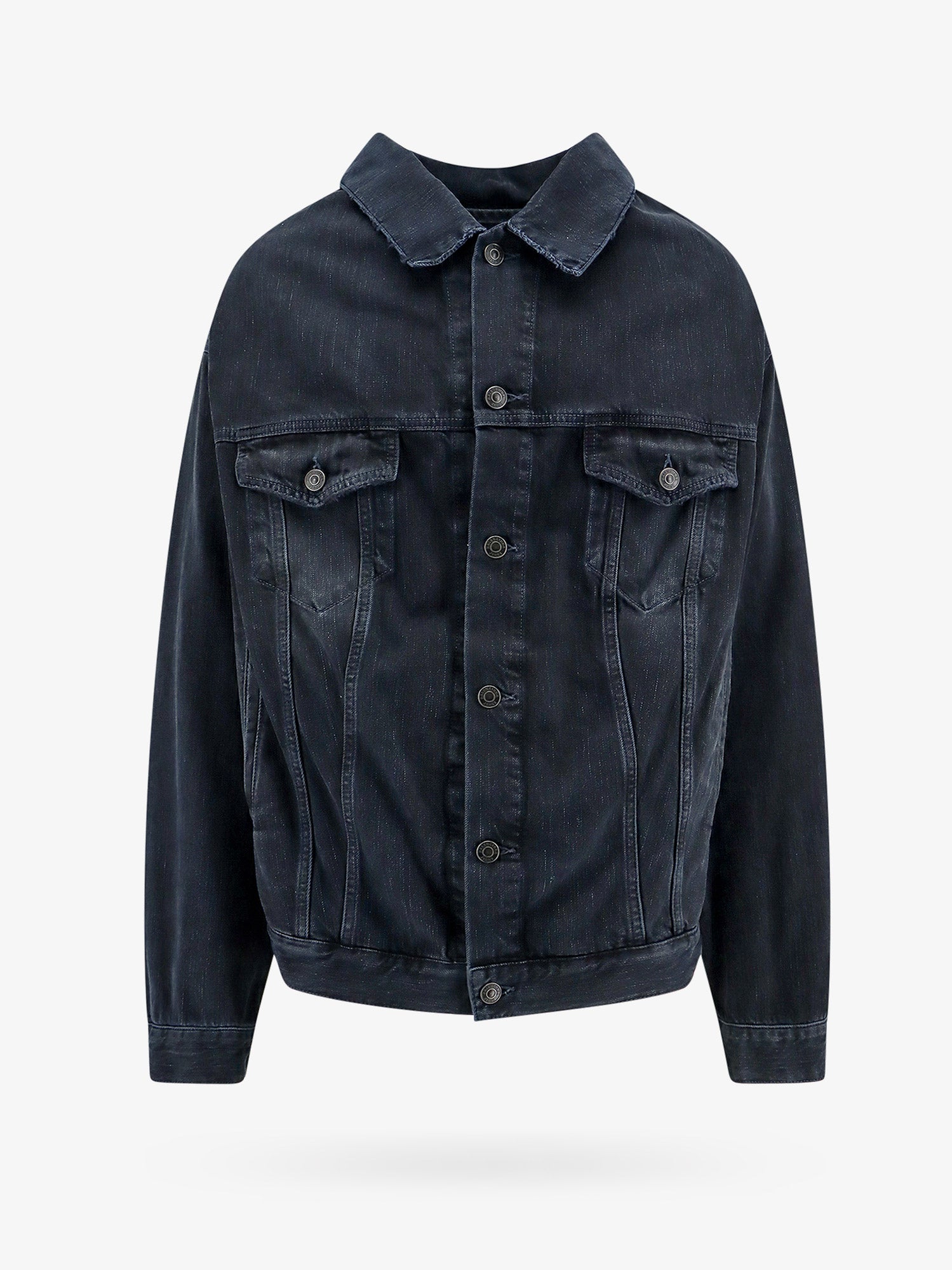 Balenciaga Denim Jacket In Black