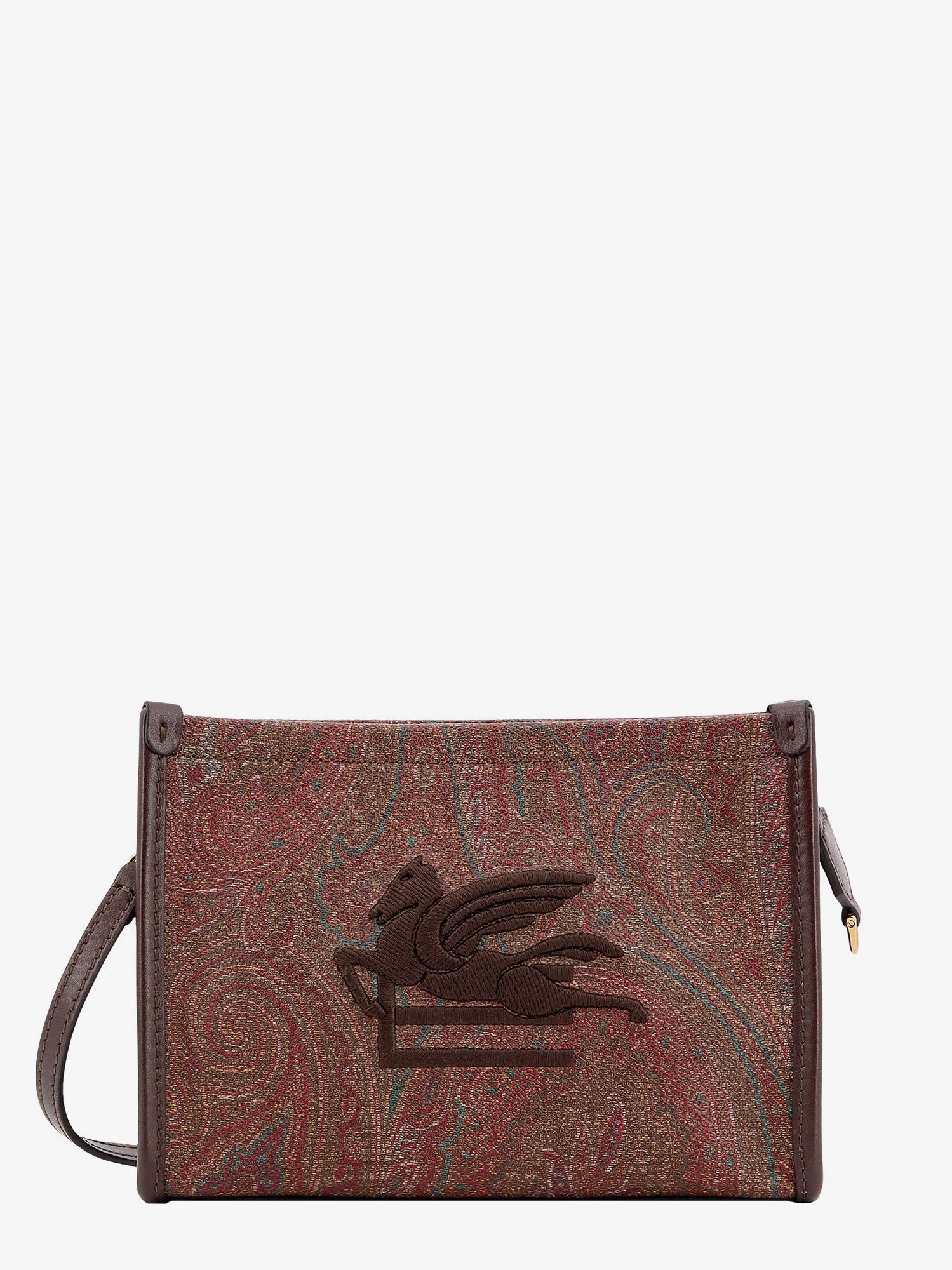 Etro Woman Pouch Woman Brown Clutches In Multi
